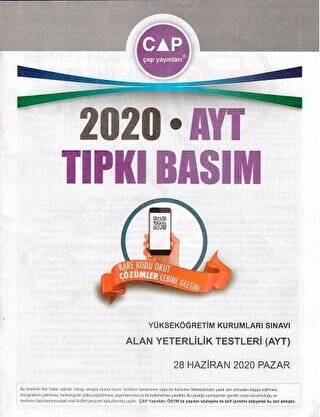 2020 AYT Tıpkı Basım - 1