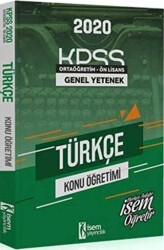 2020 KPSS Genel Yetenek Ortaöğretim Ön Lisans Türkçe Konu Öğretimi - 1