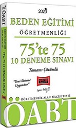 2020 ÖABT Beden Eğitimi Öğretmenliği 75`te 75 Tamamı Çözümlü 10 Deneme Sınavı - 1