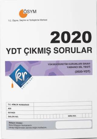 2020 YDT Çıkmış Sorular Tıpkı Basım Kitapçığı - 1