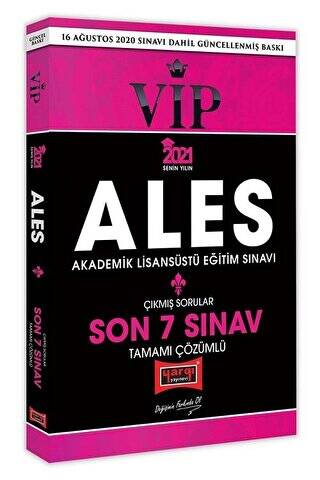 2021 ALES VIP Çıkmış Sorular Son 7 Sınav Çözümlü - 1