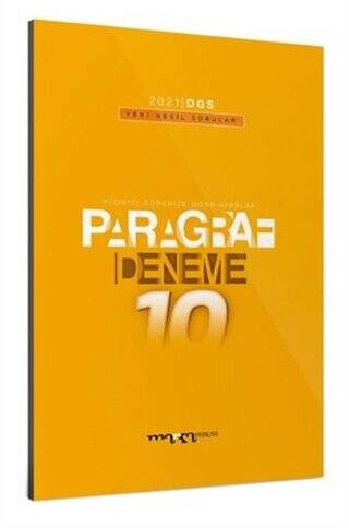 2021 DGS Paragraf Yeni Nesil 10 Deneme - 1