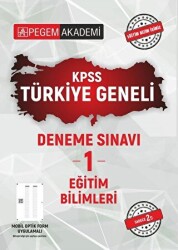 2021 KPSS Eğitim Bilimleri Türkiye Geneli Deneme Sınavı 1 - 1