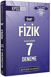 2021 KPSS ÖABT Fizik Tamamı Çözümlü 7 Deneme - 1