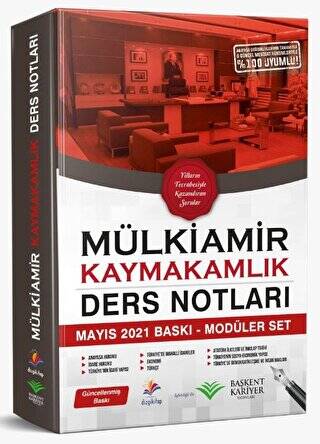 2021 Mülkiamir Kaymakamlık Ders Notları - Modüler Set - 1