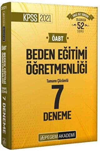 2021 ÖABT Beden Eğitimi Öğretmenliği Tamamı Çözümlü 7 Deneme - 1