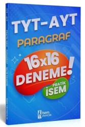 2021 TYT-AYT Pratik İsem Kazandıran Paragraf 16x16 Deneme - 1