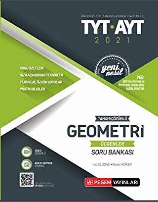 2021 TYT- AYT Tamamı Çözümlü Geometri Üçgenler Soru Bankası - 1