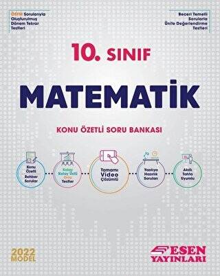 2022 10. Sınıf Matematik Konu Özetli Soru Bankası - 1