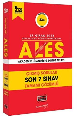 2022 ALES Ekonomik Seri Son 7 Sınav Çıkmış Sorular - 1