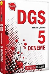 2022 DGS Tamamı Çözümlü 5 Deneme - 1