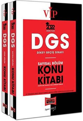 2022 DGS VIP Sayısal - Sözel Bölüm Konu Kitabı Seti - 1