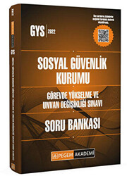 2022 GYS Sosyal Güvenlik Kurumu Görevde Yükselme ve Unvan Değişikliği Sınavları Soru Bankası - 1