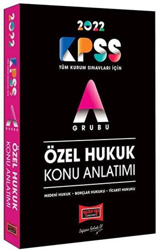 2022 KPSS A Grubu Özel Hukuk Konu Anlatımı - 1