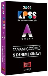 2022 KPSS A Grubu Tamamı Çözümlü 5 Deneme Sınavı - 1