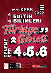 2022 KPSS Eğitim Bilimleri 4-5-6 3`lü Deneme - 1