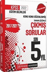 2022 KPSS Eğitim Bilimleri Konu Konu Düzenlenmiş Çıkmış Sorular Son 5 Yıl - 1