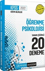 2022 KPSS Eğitim Bilimleri Öğrenme Psikolojisi Tamamı Çözümlü 20 Deneme - 1