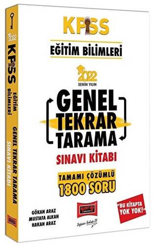 2022 KPSS Eğitim Bilimleri Tamamı Çözümlü Genel Tekrar Tarama Sınavı Kitabı - 1