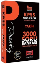 2022 KPSS Genel Kültür Tarih Prestij Seri Tamamı Çözümlü 3000 Soru Bankası - 1