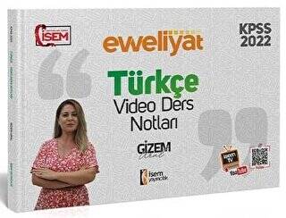 2022 KPSS Genel Yetenek Evveliyat Türkçe Video Ders Notu - 1