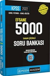 2022 KPSS Genel Yetenek Genel Kültür Efsane 5000 Tamamı Çözümlü Soru Bankası - 1