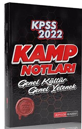 2022 KPSS Genel Yetenek Genel Kültür Kamp Notları - 1