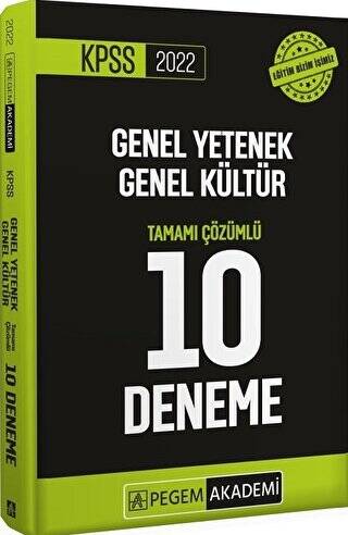 2022 KPSS Genel Yetenek Genel Kültür Tamamı Çözümlü 10 Deneme - 1