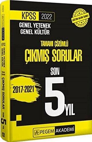 2022 KPSS Genel Yetenek Genel Kültür Tamamı Çözümlü Çıkmış Sorular Son 5 Yıl - 1