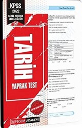 2022 KPSS Genel Yetenek Genel Kültür Tarih Yaprak Test - 1