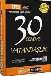 2022 KPSS Genel Yetenek - Genel Kültür Vatandaşlık 30 Deneme - 1