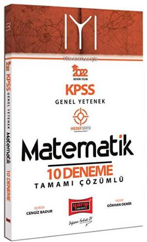 2022 KPSS Genel Yetenek Hedef Serisi IYI Matematik Tamamı Çözümlü 10 Deneme Sınavı - 1