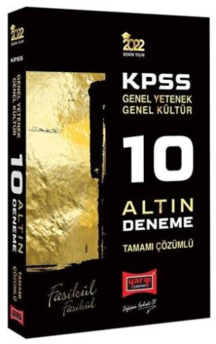 2022 KPSS GY GK Tamamı Çözümlü 10 Altın Deneme - 1