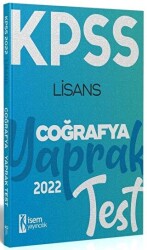 2022 KPSS Lisans Genel Kültür Coğrafya Yaprak Test - 1