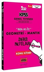 2022 KPSS Lisans Genel Yetenek Geometri ve Sayısal Mantık Kısa ve Öz Ders Notları - 1