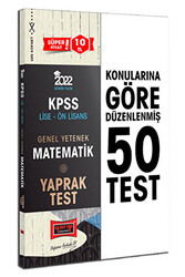 2022 KPSS Lise Ön Lisans GY Matematik Yaprak Test - 1