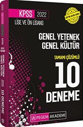 2022 KPSS Lise ve Ön Lisans Genel Yetenek Genel Kültür Tamamı Çözümlü 10 Deneme - 1