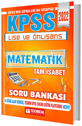 2022 KPSS Lise ve Önlisans Tam İsabet Matematik Soru Bankası - 1