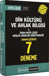 2022 KPSS ÖABT Din Kültürü ve Ahlak Bilgisi ve İmam-Hatip Lisesi Meslek Dersleri Öğretmenliği Tamamı Çözümlü 7 Deneme - 1