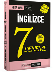 2022 KPSS ÖABT İngilizce Tamamı Çözümlü 7 Deneme - 1