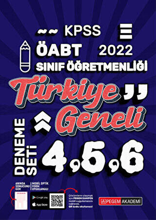 2022 KPSS ÖABT Sınıf Öğretmenliği 4-5-6 3`lü Deneme - 1