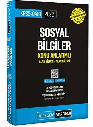 2022 KPSS-ÖABT Sosyal Bilgiler Konu Anlatımlı Alan Bilgisi - Alan Eğitimi - 1