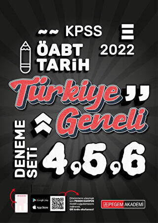 2022 KPSS ÖABT Tarih 4-5-6 3`lü Deneme - 1