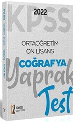 2022 KPSS Ortaöğretim Ön Lisans Coğrafya Yaprak Test - 1