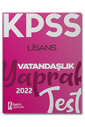 2022 KPSS Vatandaşlık Yaprak Test - 1