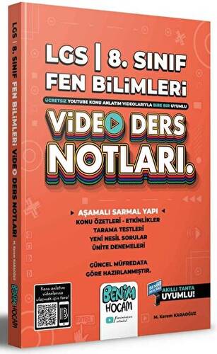 2022 LGS 8. Sınıf Fen Bilimleri Video Ders Notları - 1