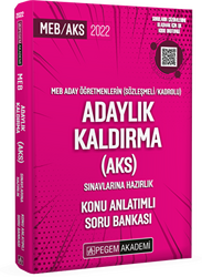 2022 MEB Aday Öğretmenlerin Sözleşmeli-Kadrolu Adaylık Kaldırma AKS Sınavlarına Hazırlık Konu Anlatımlı Soru Bankası - 1