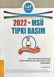 2022 MSÜ Tıpkı Basım Çıkmış Sorular - 1