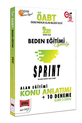 2022 ÖABT Beden Eğitimi Öğretmenliği Sprint Alan Eğitimi Tamamı Çözümlü Konu Anlatımı + 10 Deneme - 1