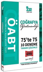 2022 ÖABT Coğrafya Öğretmenliği 75te 75 Tamamı Çözümlü 10 Deneme - 1